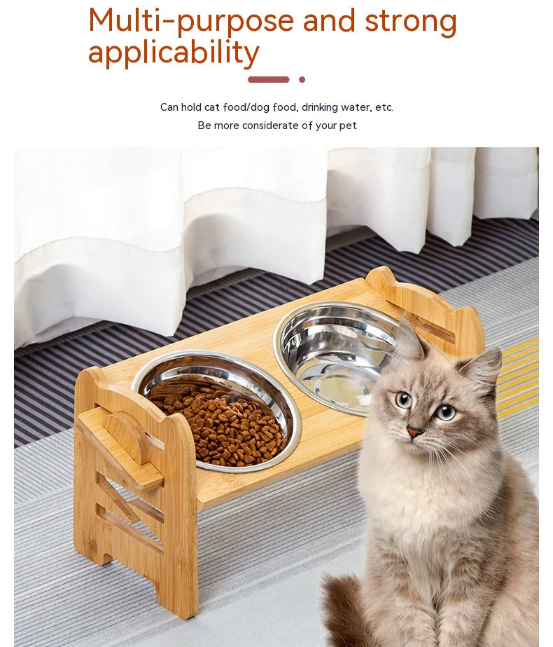 PurrfectMeal Double Bowl Trolley - Cat Food Bowls - Pawsomes