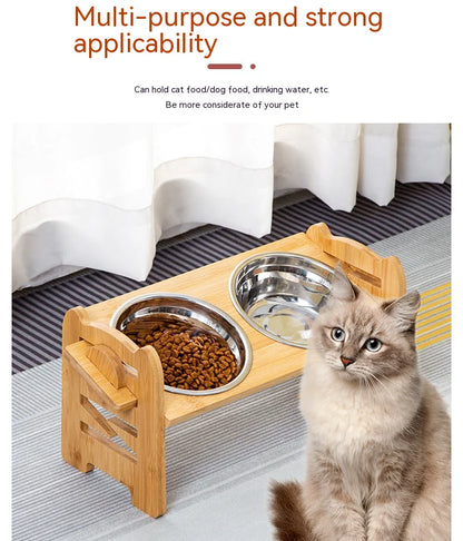 PurrfectMeal Double Bowl Trolley - Cat Food Bowls - Pawsomes