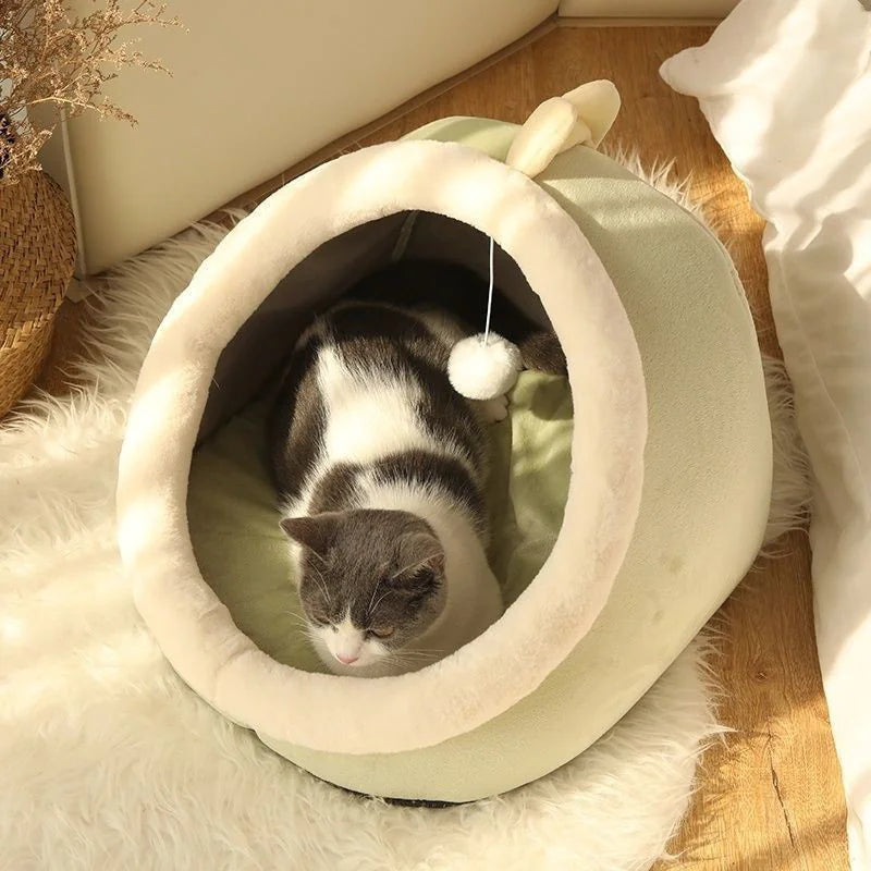 Cat Litter Villa - Semi-Enclosed Washable Cat House - Pawsomes