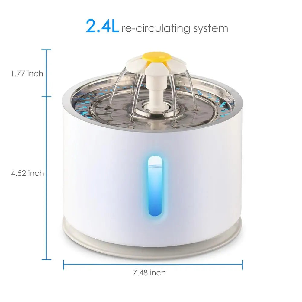 Automatic Pet Water Fountain - Fresh & Clean Hydration - Pawsomes