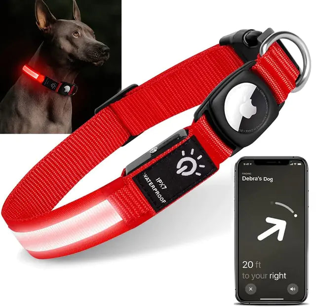 USB Rechargeable LED Dog Collar - Safe & Stylish Walks - Pawsomes