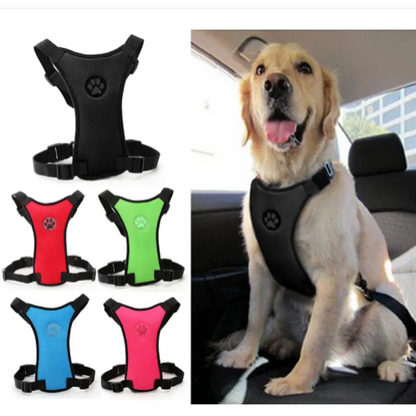 Dog Chest Straps for Car Safety - Breathable Mesh - Pawsomes