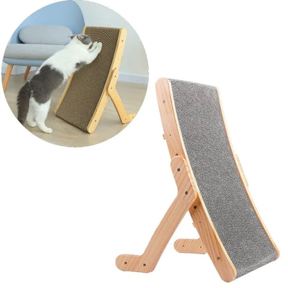 Wooden Cat Scratcher - Stylish & Durable Cat Furniture - Pawsomes