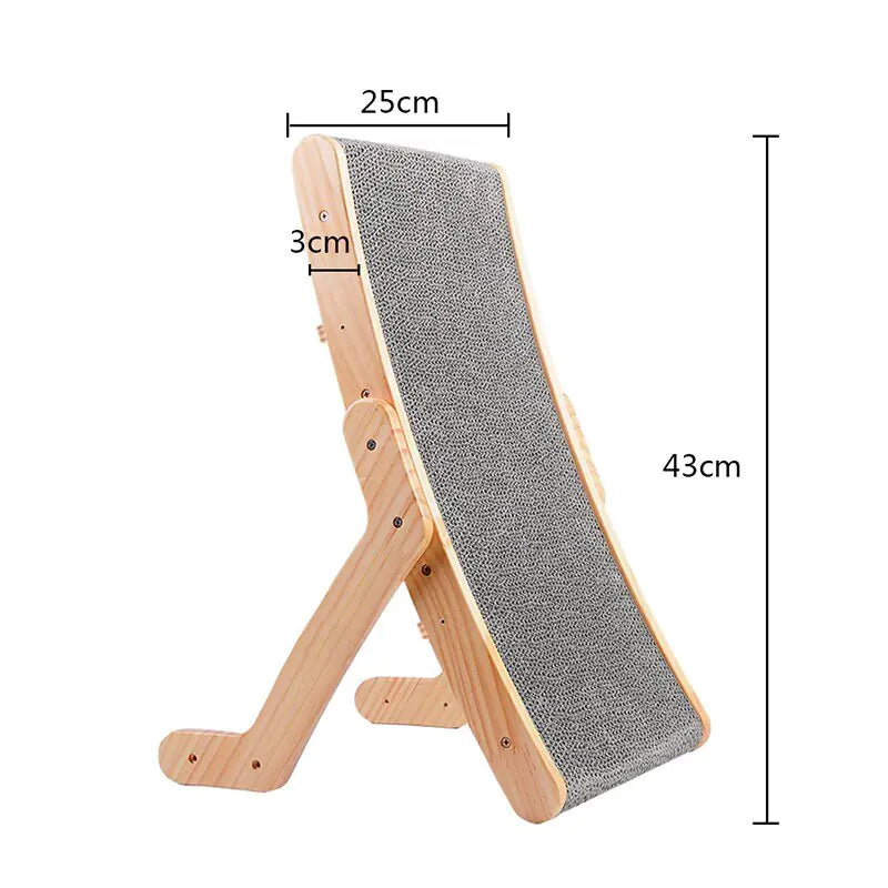 Wooden Cat Scratcher - Stylish & Durable Cat Furniture - Pawsomes